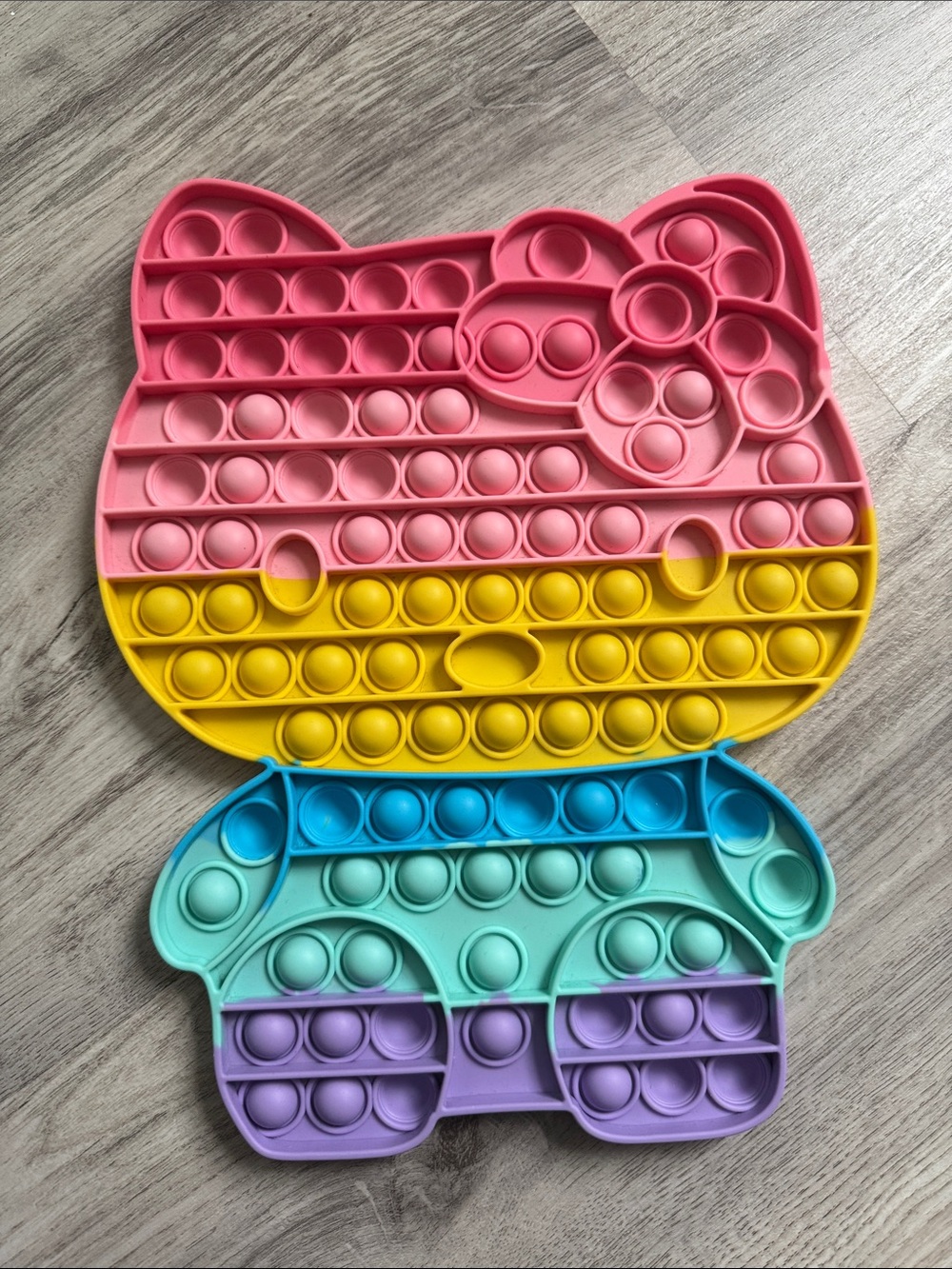 Multicolor Kitty Pop-It Fidget Toy for Kids